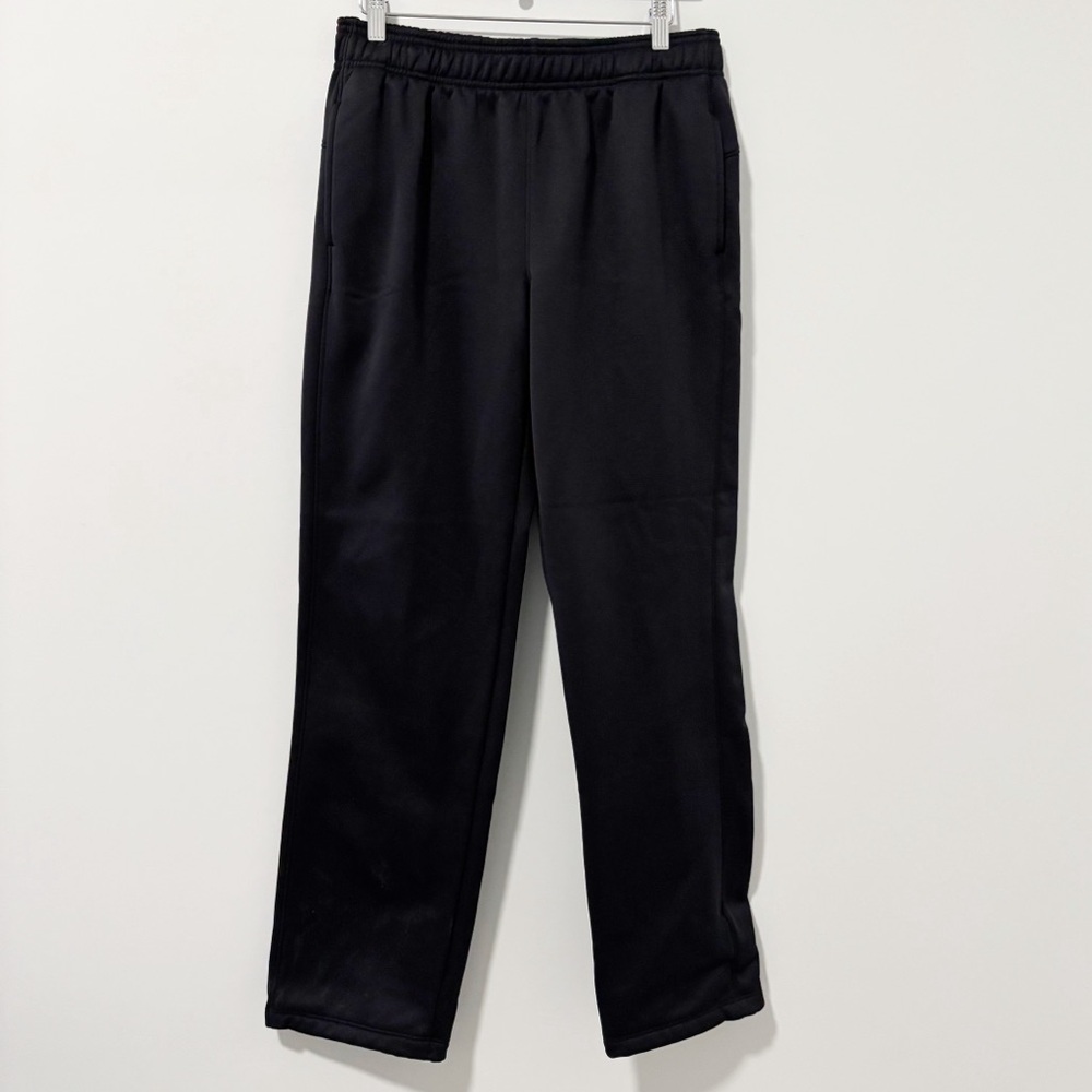 Under Armour Loose Coldgear Sweatpants Womens Size Medium Black Workout Training
